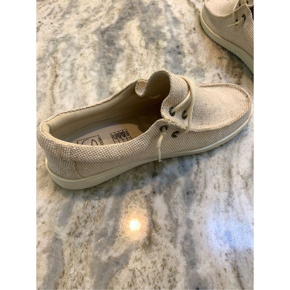 Taupe Canvas Shoes Size 9 #shoes #casual shoes - Picture 2 of 9
